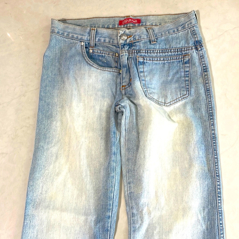 Liu Jeans Wide leg. Size 27 Unique design
